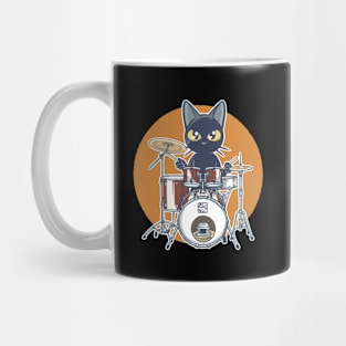 Cat Drummer Mug